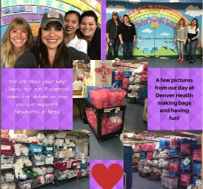 Highland Smiles our staff volunteering at Denver Health to help Newborns in need