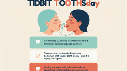 Bacteria spreading from kissing.